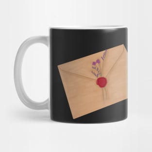 Envelope waxed sealed with flowers Mug